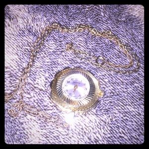 Watch pendent necklace